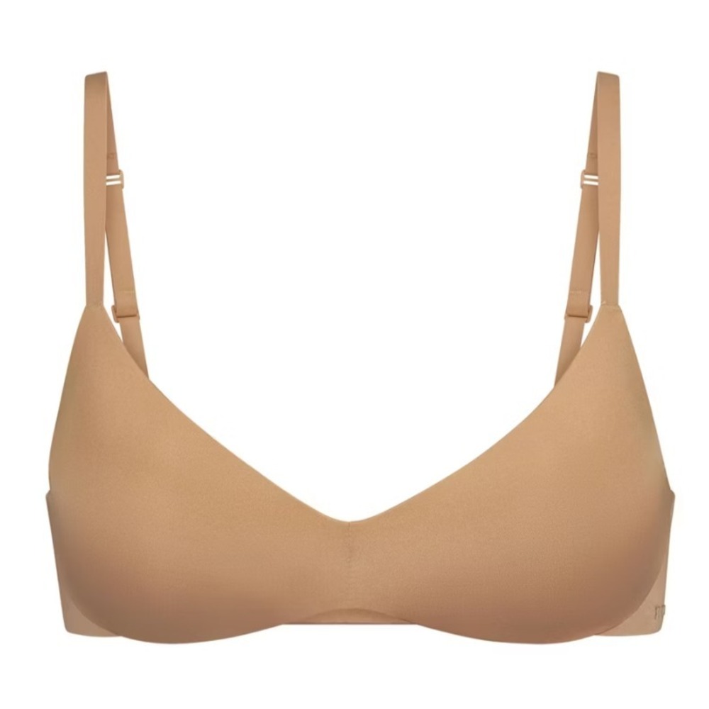 Skims Wireless Form Push Up Plunge Bra BR-WRL-1891 Ochre, 34A